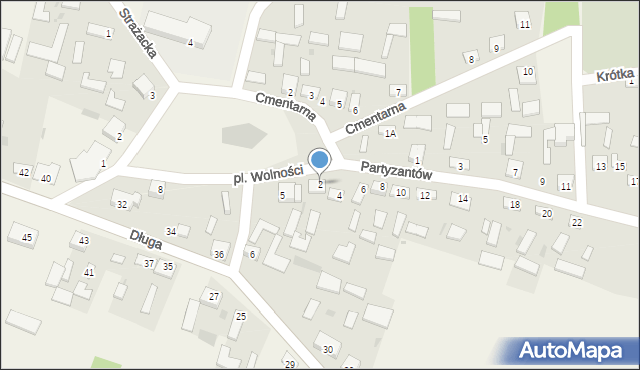 Soborzyce, Partyzantów, 2, mapa Soborzyce