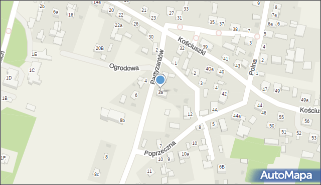 Solec-Zdrój, Partyzantów, 3a, mapa Solec-Zdrój