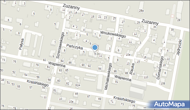 Sosnowiec, Pańczyka Władysława, 7, mapa Sosnowca