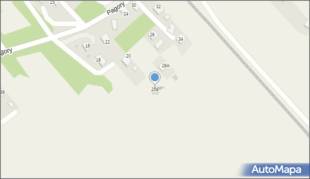 Spytkowice, Pagory, 20a, mapa Spytkowice