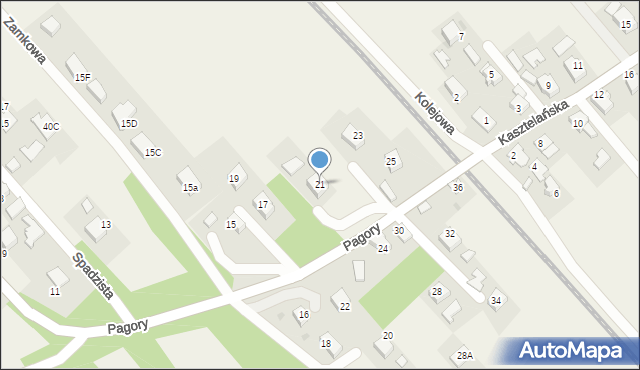 Spytkowice, Pagory, 21, mapa Spytkowice