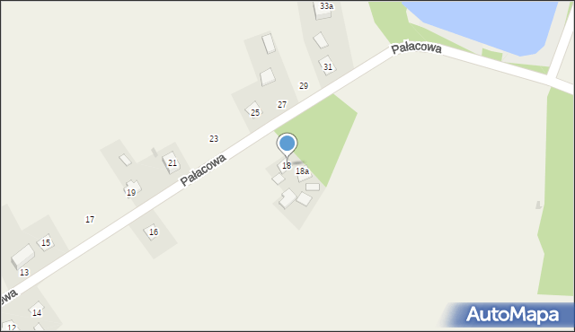 Srebrzyszcze, Pałacowa, 18, mapa Srebrzyszcze