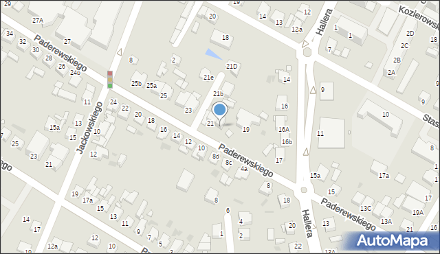 Środa Wielkopolska, Paderewskiego Ignacego Jana, 21A, mapa Środa Wielkopolska