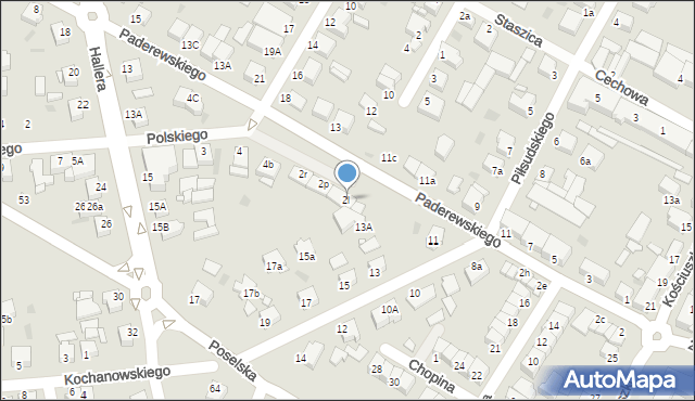 Środa Wielkopolska, Paderewskiego Ignacego Jana, 2l, mapa Środa Wielkopolska