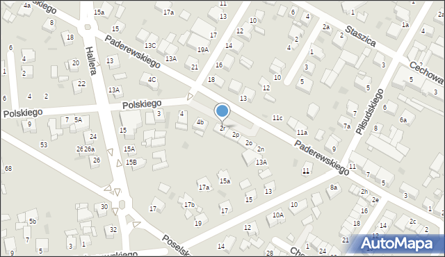 Środa Wielkopolska, Paderewskiego Ignacego Jana, 2r, mapa Środa Wielkopolska