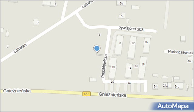 Środa Wielkopolska, Paszkiewicza Ludwika, 10, mapa Środa Wielkopolska