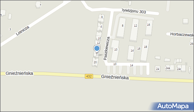 Środa Wielkopolska, Paszkiewicza Ludwika, 18, mapa Środa Wielkopolska