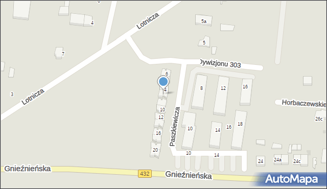 Środa Wielkopolska, Paszkiewicza Ludwika, 6, mapa Środa Wielkopolska