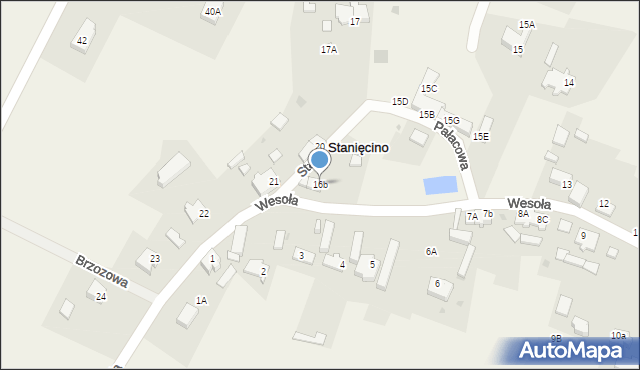 Stanięcino, Pałacowa, 2, mapa Stanięcino