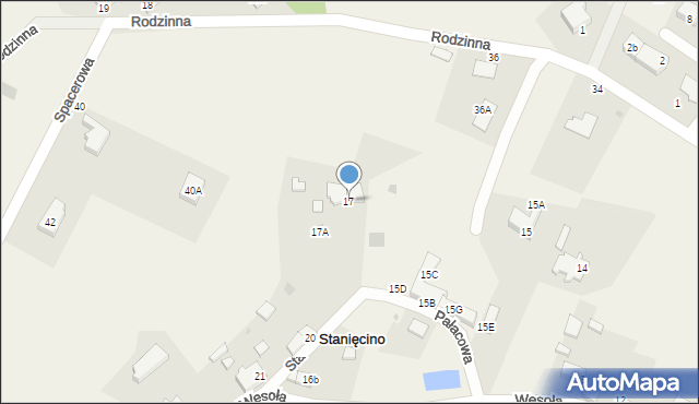 Stanięcino, Pałacowa, 3, mapa Stanięcino