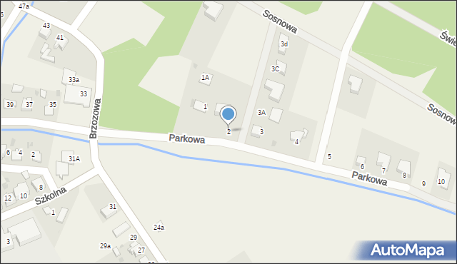 Stara Kuźnia, Parkowa, 2, mapa Stara Kuźnia