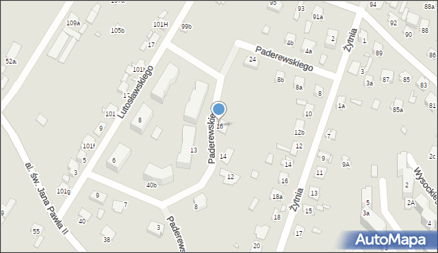 Starachowice, Paderewskiego Ignacego Jana, 16, mapa Starachowic