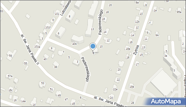 Starachowice, Paderewskiego Ignacego Jana, 8, mapa Starachowic