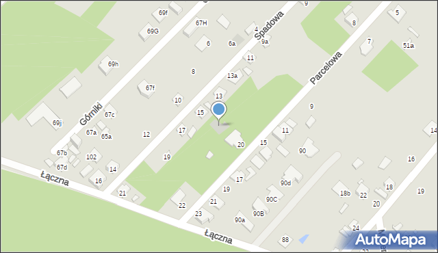 Starachowice, Parcelowa, 20a, mapa Starachowic