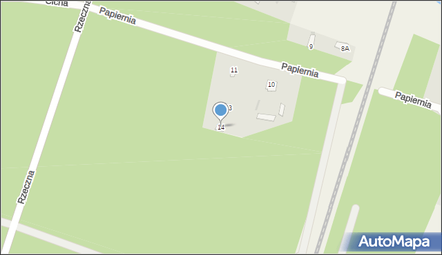 Stare Bosewo, Papiernia, 14, mapa Stare Bosewo