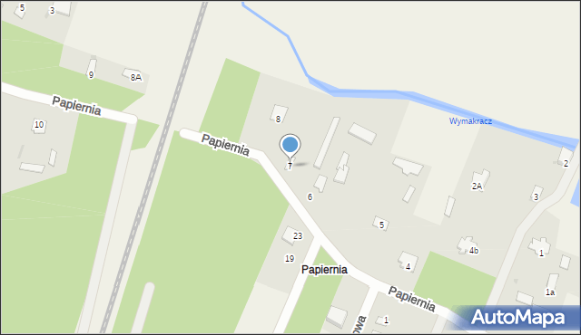 Stare Bosewo, Papiernia, 7, mapa Stare Bosewo