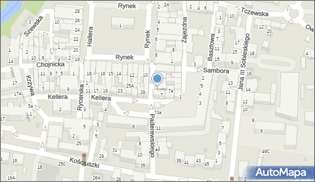 Starogard Gdański, Paderewskiego Ignacego Jana, 5, mapa Starogard Gdański