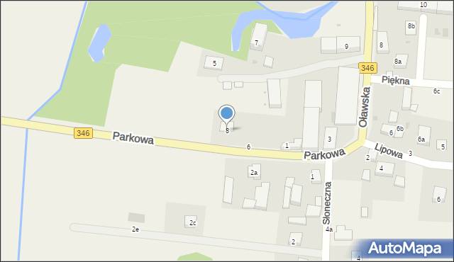 Stary Śleszów, Parkowa, 8, mapa Stary Śleszów