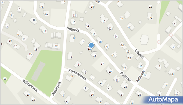 Stary Toruń, Paproci, 13, mapa Stary Toruń
