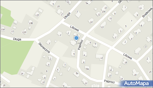 Stary Toruń, Paproci, 3, mapa Stary Toruń