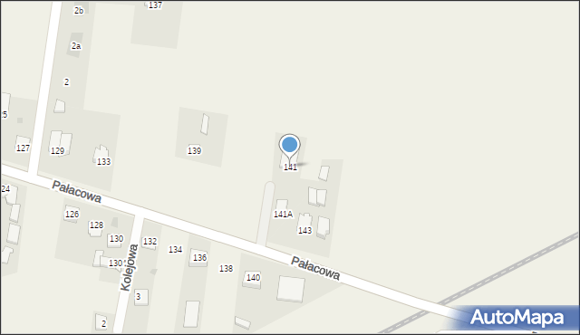 Stok Lacki, Pałacowa, 141, mapa Stok Lacki