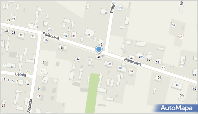 Stok Lacki, Pałacowa, 46, mapa Stok Lacki