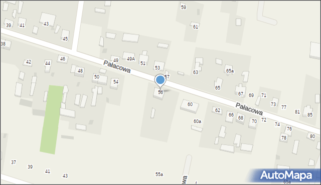 Stok Lacki, Pałacowa, 56, mapa Stok Lacki
