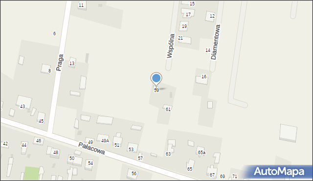 Stok Lacki, Pałacowa, 59, mapa Stok Lacki