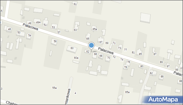 Stok Lacki, Pałacowa, 64, mapa Stok Lacki