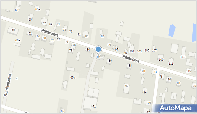 Stok Lacki, Pałacowa, 82, mapa Stok Lacki