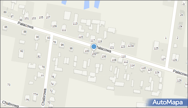 Stok Lacki-Folwark, Pałacowa, 102, mapa Stok Lacki-Folwark