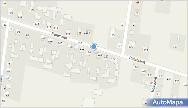 Stok Lacki-Folwark, Pałacowa, 116, mapa Stok Lacki-Folwark