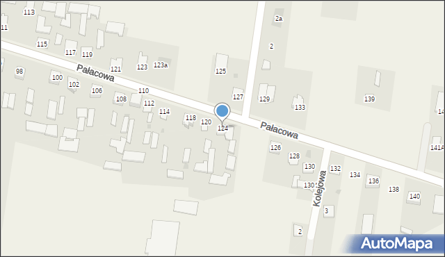 Stok Lacki-Folwark, Pałacowa, 124, mapa Stok Lacki-Folwark