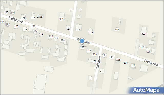 Stok Lacki-Folwark, Pałacowa, 126, mapa Stok Lacki-Folwark