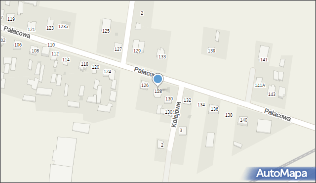 Stok Lacki-Folwark, Pałacowa, 128, mapa Stok Lacki-Folwark