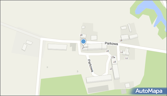 Stróża, Parkowa, 17, mapa Stróża