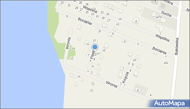 Strykowo, Pawia, 10, mapa Strykowo