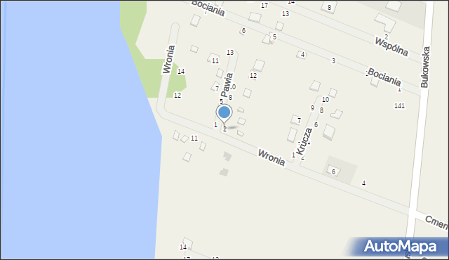 Strykowo, Pawia, 2, mapa Strykowo