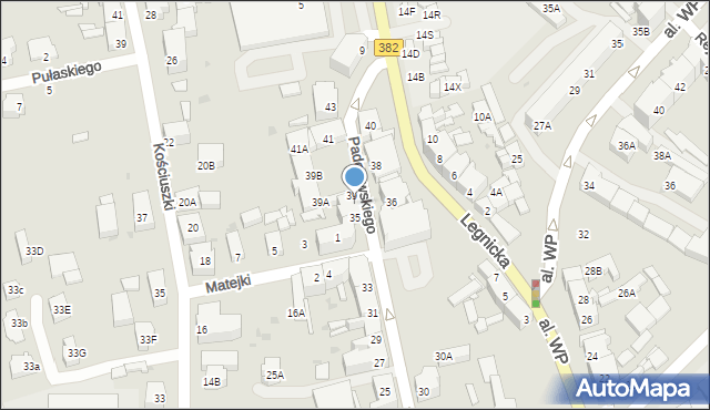 Strzegom, Paderewskiego Ignacego Jana, 37, mapa Strzegom