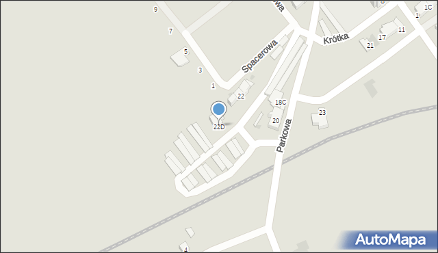 Strzegom, Parkowa, 22D, mapa Strzegom