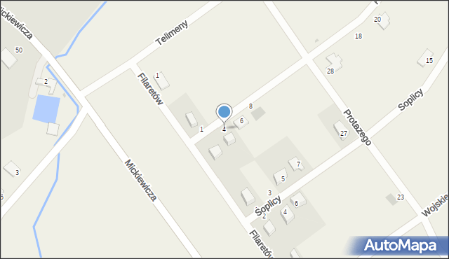 Strzegomiany, Pana Tadeusza, 4, mapa Strzegomiany