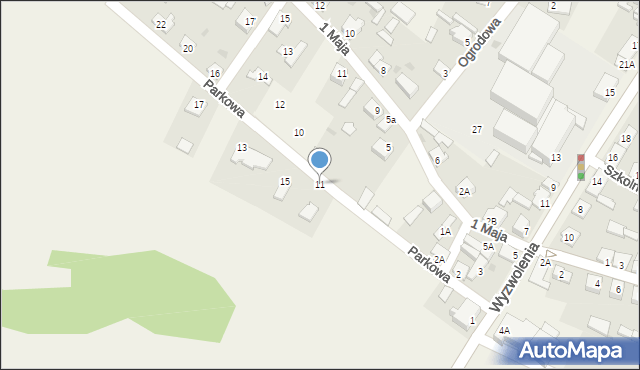 Strzegowo, Parkowa, 11, mapa Strzegowo