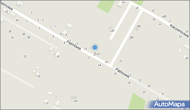 Styków, Palmowa, 17, mapa Styków