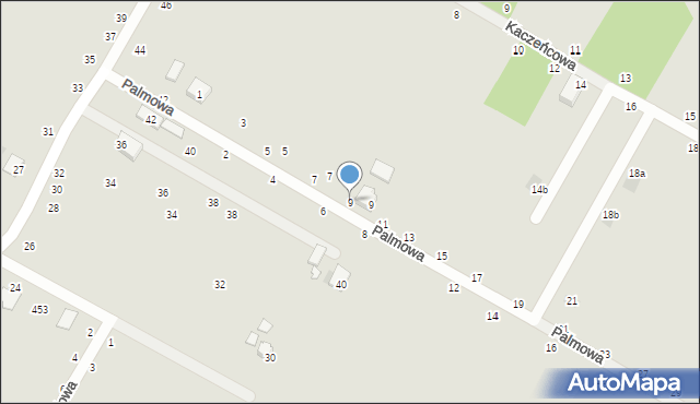 Styków, Palmowa, 9, mapa Styków