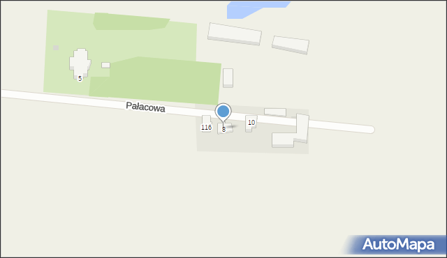 Subkowy, Pałacowa, 8, mapa Subkowy