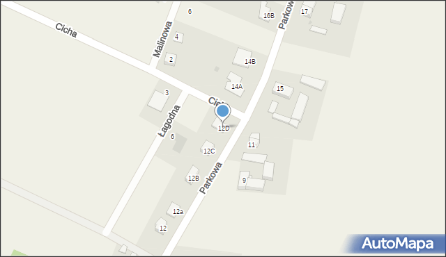Sucha Górna, Parkowa, 12D, mapa Sucha Górna