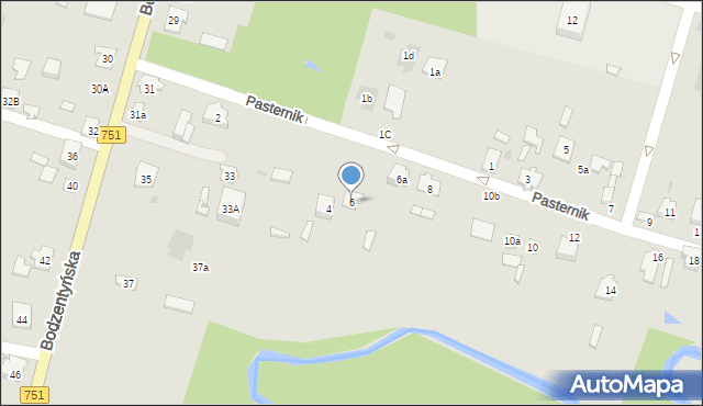 Suchedniów, Pasternik, 6, mapa Suchedniów