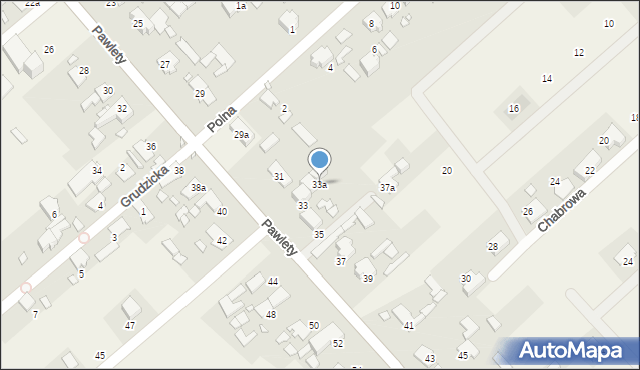 Suchy Bór, Pawlety, 33a, mapa Suchy Bór