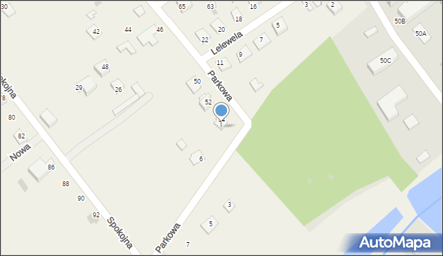 Sulbiny, Parkowa, 4, mapa Sulbiny