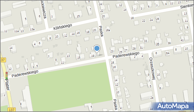Sulęcin, Paderewskiego Ignacego Jana, 21, mapa Sulęcin